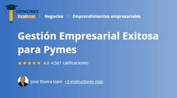 Curso Gestión Empresarial Exitosa para Pymes Gratis y Online