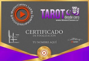 Certificado del Curso Tarot desde Cero de Mariana Scherr
