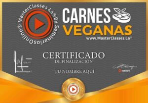 Curso certificado de carnes veganas