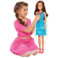Patrón de Barbie campesina de 28 pulgadas y vestido hawaiano 200 X 200