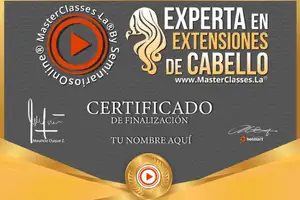 Certificado del curso Experta en Extensiones de Cabello 300 X 200