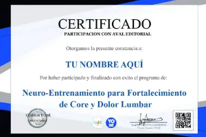 Curso certificado de Neuro Entrenamiento para Fortalecimiento de Core y Dolor Lumbar 300 X 200