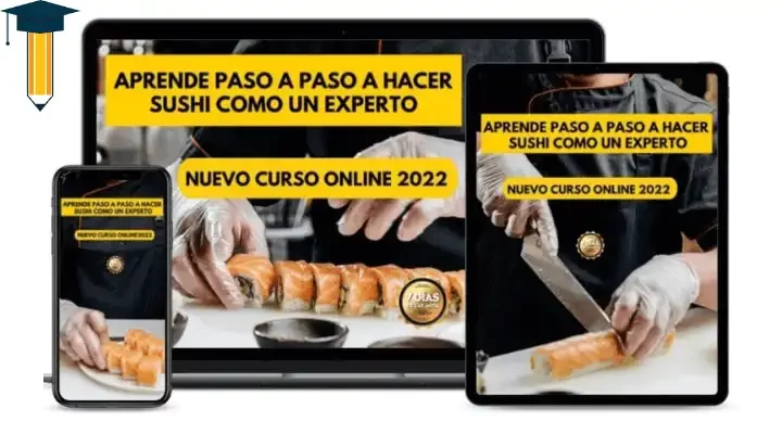 Curso de Sushi Rolls Online profesional con certificado de la Escuela Cursos de Cocina
