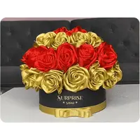 caja circular con flores armonizadas 200 X 200