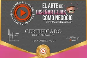 certificado del curso online El Arte de Diseñar Cejas como Negocio hotmart 300 X 200
