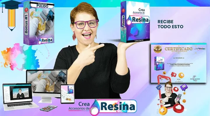 Curso Crea Accesorios de Resina con Rebeka Valverde en Hotmart. Opiniones y comentarios