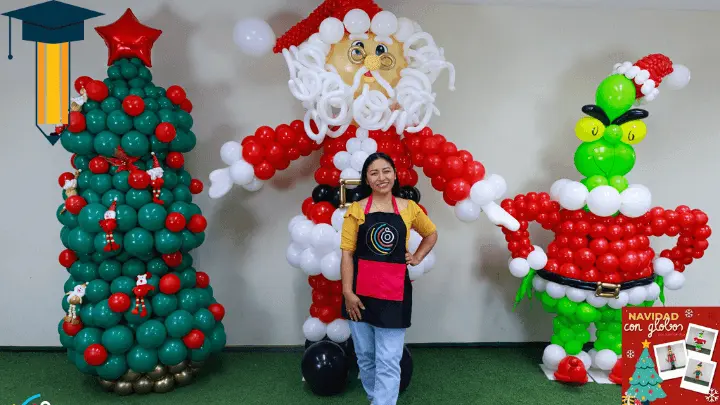 Curso Navidad con Globos por Samantha gratis